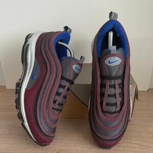 Nike Air Max 97 Burgundy/Royal Blue Men Sneakers - SZ 11